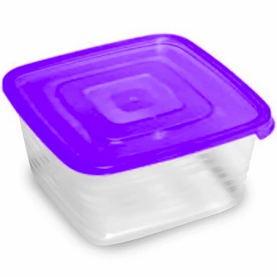 Контейнер пластиковый пищевой Унико 0,9л квадратный _4