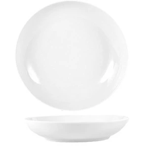 Тарелка фарфоровая глубокая 20,5см "Универсал" Белье