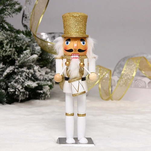 Фигурка новогодняя "Щелкунчик - Снежный солдат" 8*7,5*25,5 см