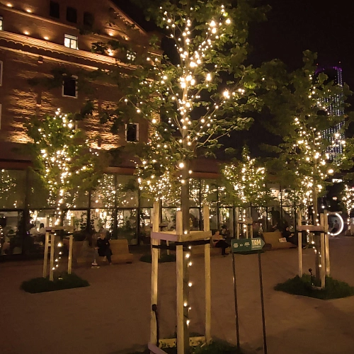 Гирлянда для улицы 16м 180 ламп LED чёрный провод, 8 реж IP-65, Теплый белый (возможность соединения) _12