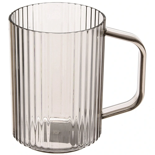 Кружка пластиковая 400мл Полоска узкая, микс цветов_6