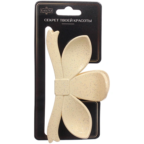 Заколка - краб для волос AKS - MANTANA, микс 6 цветов, лепестки, 115см _4