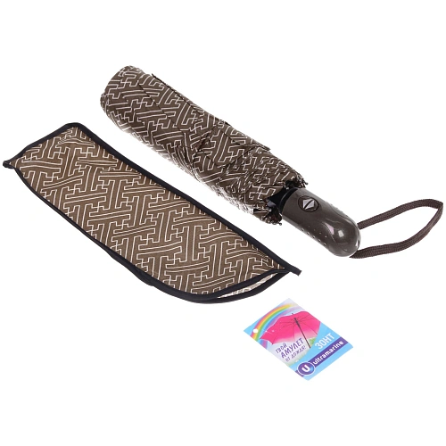 Зонт женский автомат Ultramarine - Эрсэя, микс 6 цветов, 8 спиц, d-115см, длина в слож виде 28см_34