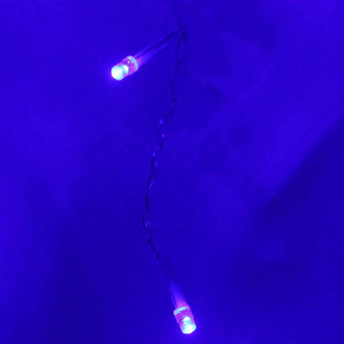 Гирлянда для дома БАХРОМА "Мерцание" ш3м* в30/50см 120 ламп LED, прозрачн.провод, авторежим, IP-20, Синий (возможность соединения)