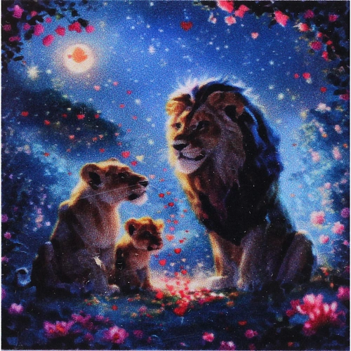 Алмазная мозаика в рулоне 3040см полная выкладка DIAMOND, Прайд_4