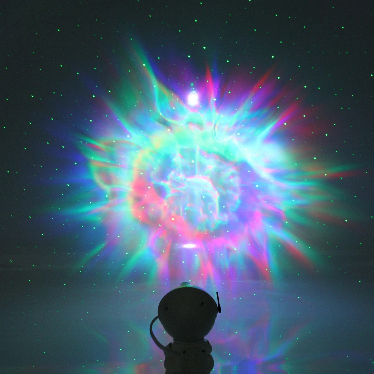 Световой прибор Лазер "Космос" 12*8*8 см, пульт д/у, питание от USB (DC)