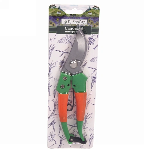 Секатор плоскостной 8 (20см) Росток пластиковые комбинир ручки ДоброСад_27