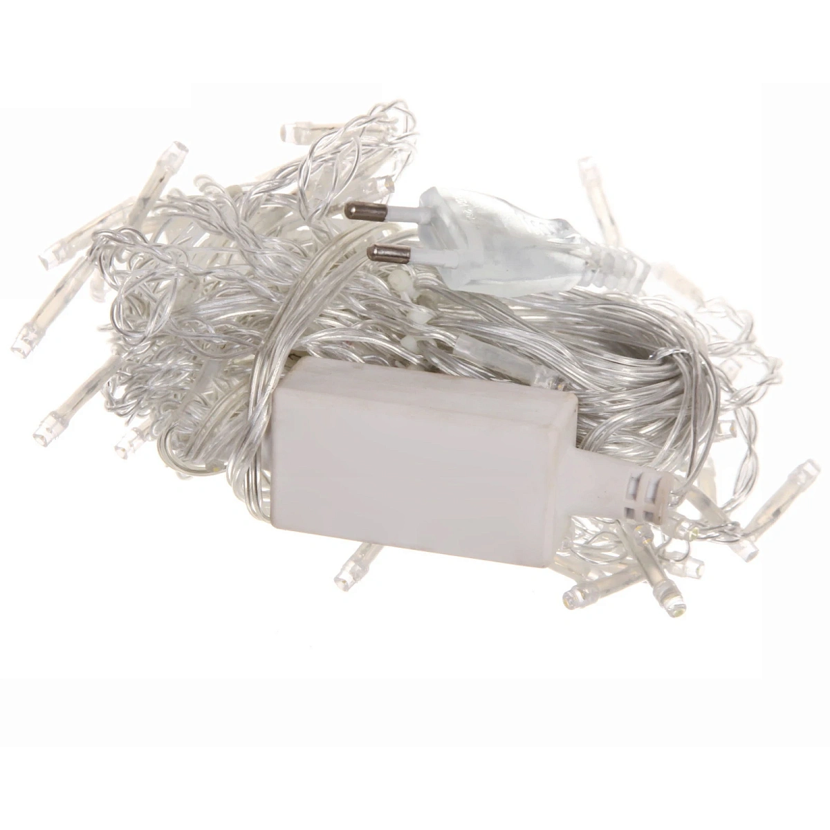 Гирлянда для дома БАХРОМА "Мерцание" ш1,5м* в30/50см 48 ламп LED, прозрачн.провод, авторежим, IP-20, Синий