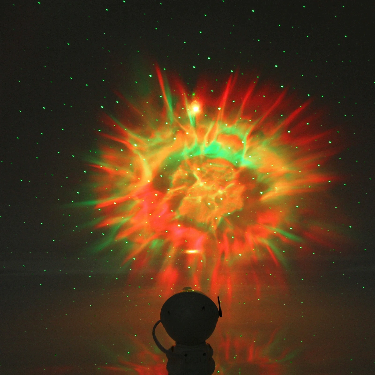 Световой прибор Лазер "Космос" 12*8*8 см, пульт д/у, питание от USB (DC)