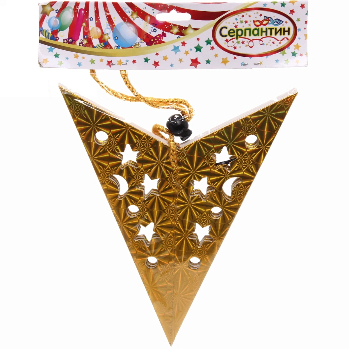 Украшение подвесное "Сияние звезды" 45 см, Золото