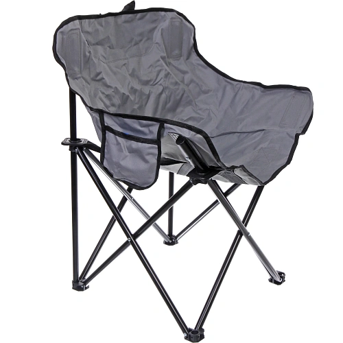 Кресло складное до 100 кг TJ-2000, 60*46*70 см, цвет: серый 