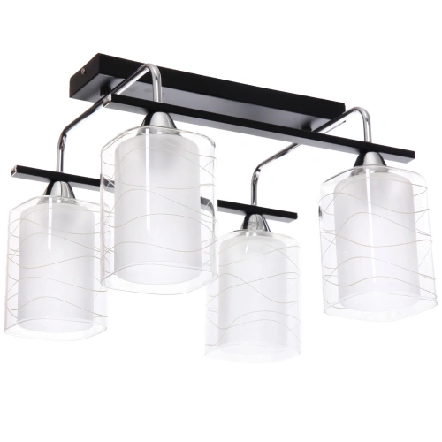 Люстра 4*40Вт Е27 40*38*30см черный хром 3-M126/4A