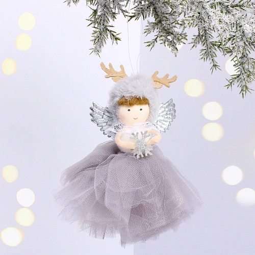 Подвеска "Фея из сказки" 14 см, графит