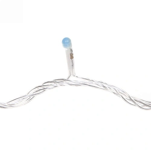 Гирлянда для улицы Bright light 10 м 100 ламп LED прозрачпров,8 реж, IP-54, Синий (возможность соединения)_9