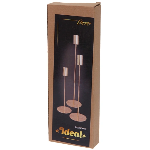Подсвечники IDEAL 22 2732 см (набор 3 шт), Золото_5