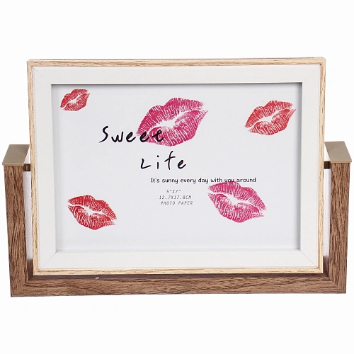 Фоторамка 1318см вращающаяся с зеркалом, коричневая_6