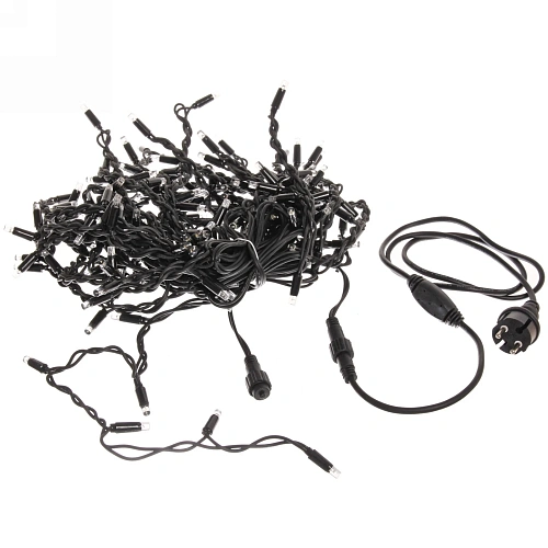 Гирлянда для улицы БАХРОМА Мерцание ш5м в4060см 180 ламп LED, черный провод, IP-65, Белый  (возможность соединения)_4