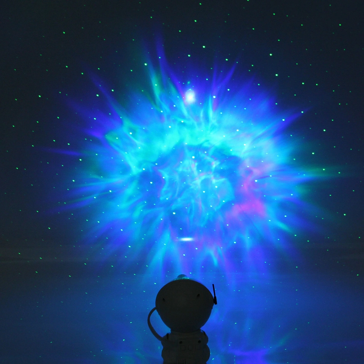 Световой прибор Лазер "Космос" 12*8*8 см, пульт д/у, питание от USB (DC)