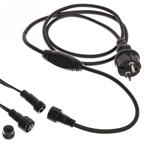 Гирлянда для улицы БАХРОМА Мерцание ш5м в4060см 180 ламп LED, черный провод, IP-65, Белый  (возможность соединения)_6