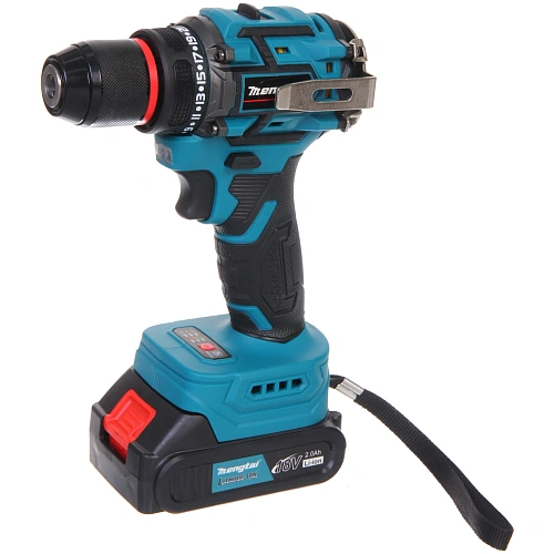 Дрель-шуруповерт аккумуляторная ударная Mengtai (18В, 2,0Ач Li-ion аккум 2шт, ЗУ) MGT-10_6