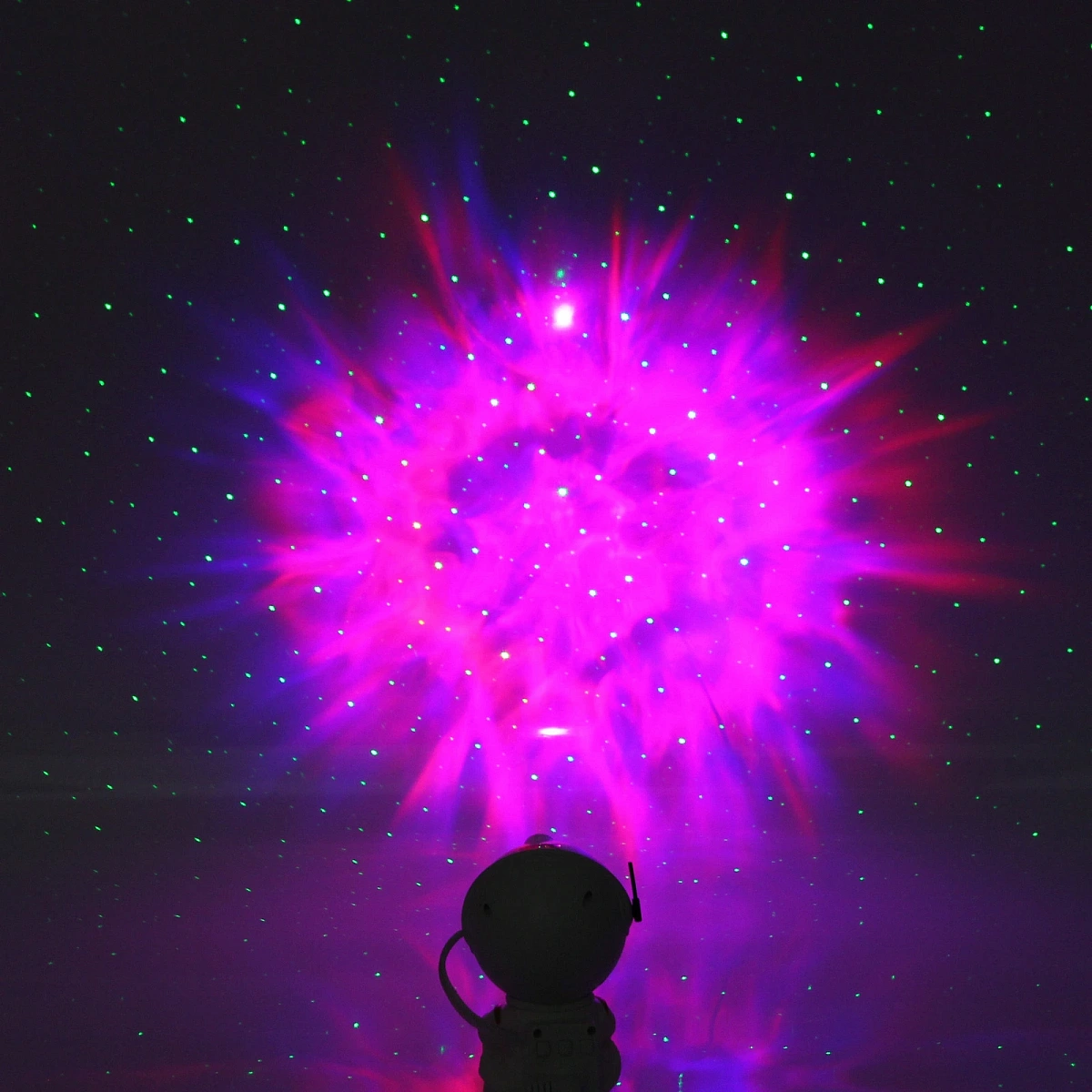 Световой прибор Лазер "Космос" 12*8*8 см, пульт д/у, питание от USB (DC)