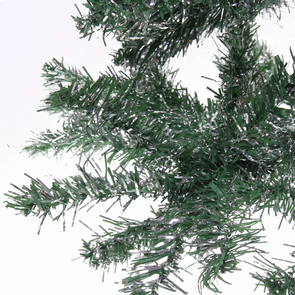 Ёлка "Серебряная дымка" 150 см, ПВХ зеленый с серебром (420 веток) 