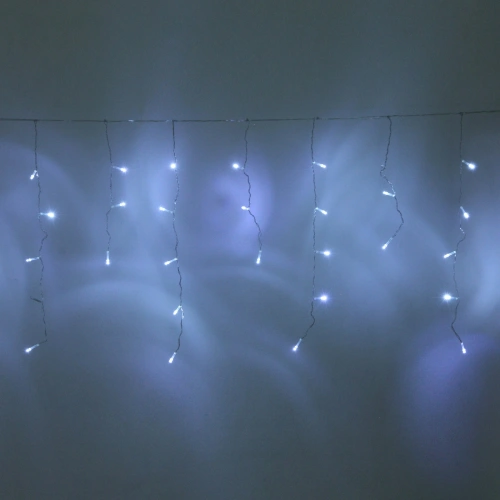 Гирлянда для дома БАХРОМА "Мерцание" ш1,5м* в30/50 см 48 ламп LED, прозрачн. провод, авторежим, IP-20, Белый