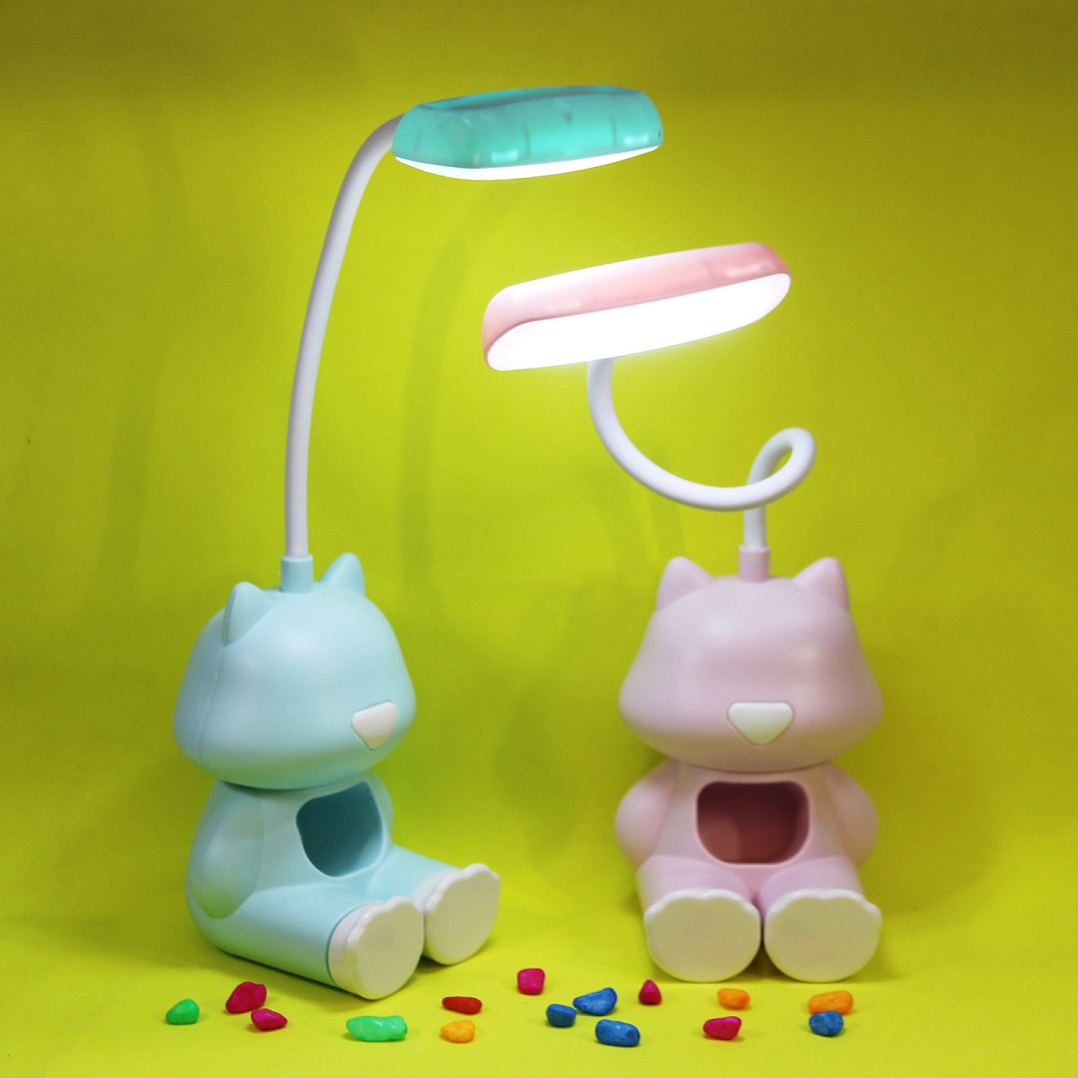 Светильник настольный "Marmalade-Кот Томас" LED 28*8,5*8см USB 2W 5V, Розовый