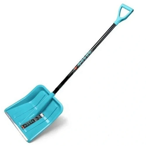 Лопата снеговая "Фобос" 405*450 мм, с алюм.планкой, со съемн.алюм.черенком и V-ручкой