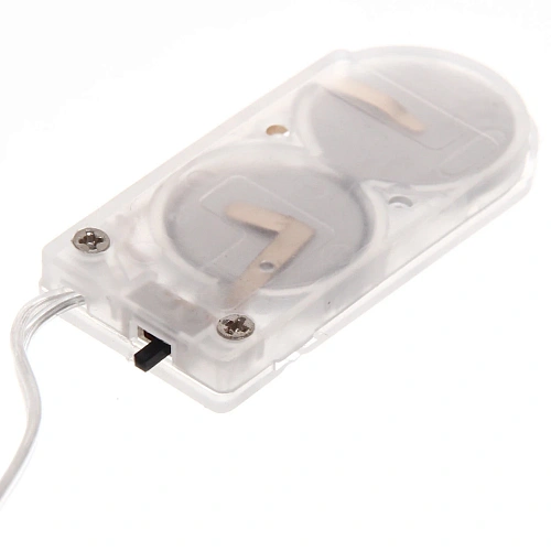 Гирлянда для дома ЛЕНТА ДЕКОРАТИВНАЯ  Морозные снежинки 2,0 м, 6 см, 20 ламп LED (на батарейках), Золото (подсветка золото)_6