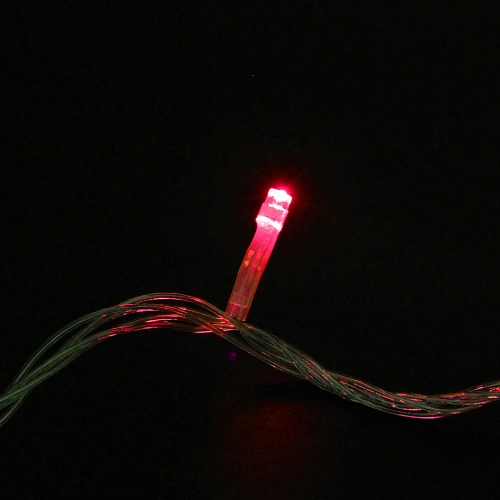 Гирлянда для дома 24м 280 ламп LED прозрачпров,8 реж, IP-20, Красный (возможность соединения)_25