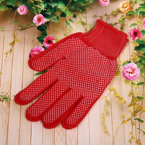 Перчатки нейлоновые с ПВХ покрытием 8 размер красные бупак А4_10