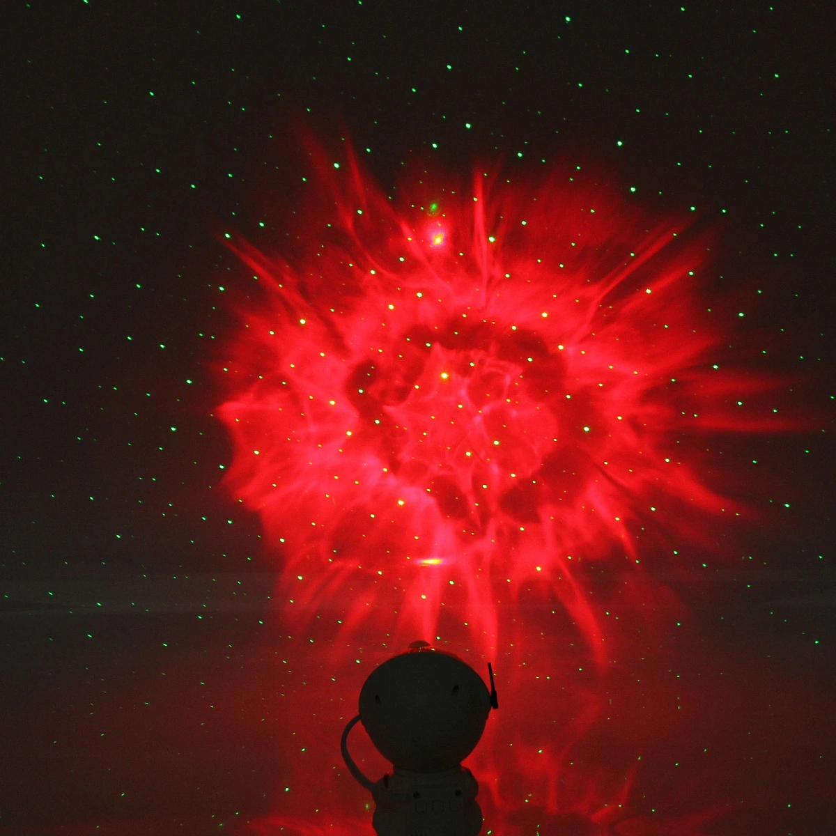 Световой прибор Лазер "Космос" 12*8*8 см, пульт д/у, питание от USB (DC)