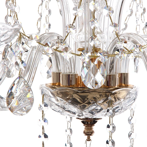 Люстра подвесная в стиле барокко Bottega 540Вт 25-S9014 со стеклянными основаниями_13