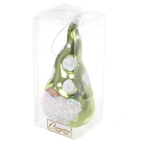 Елочная игрушка Новогодний лесовичок 5,5612,5 см, зеленый_5