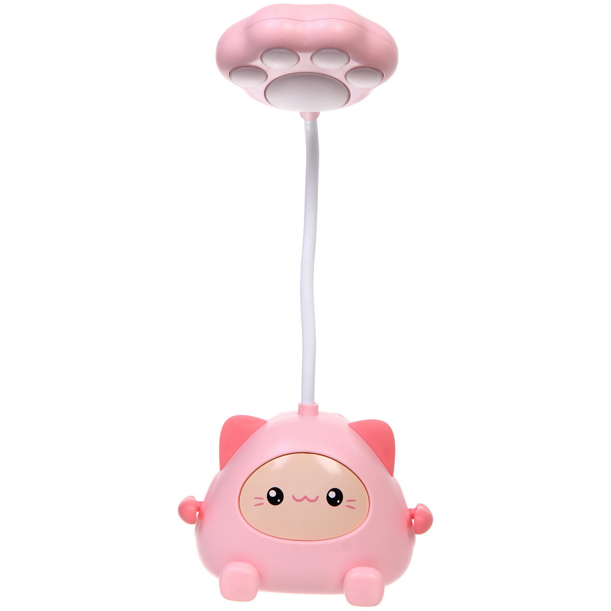 Настольная лампа "Милый котёнок" LED 11,5*8,6*31 см, USB 0.6w 5V, Розовый