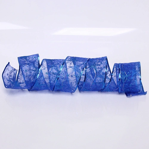 Гирлянда для дома ЛЕНТА ДЕКОРАТИВНАЯ  Звездное сияние 2,0 м, 6 см, 20 ламп LED (на батарейках), Синий (подсветка синий)_5