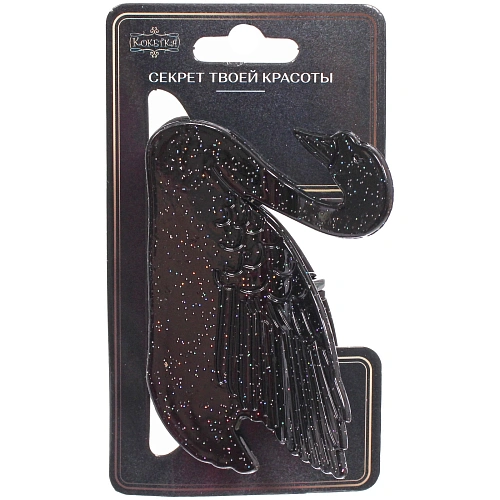 Заколка - краб для волос AKS - VIENTO, микс 6 цветов, прямоугольник, 85,5см _15