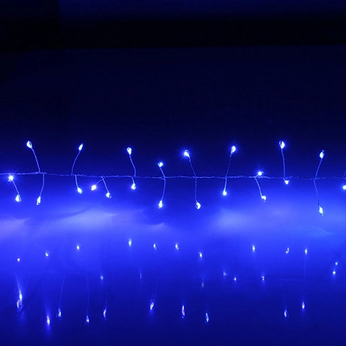 Гирлянда для дома 2,0 м 150 ламп LED  Мишура, Синий_4