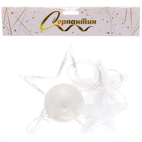 Фигура светодиодная Звездочка 175185 см (батарейки 3 ААА), 1 реж, Теплый белый_4