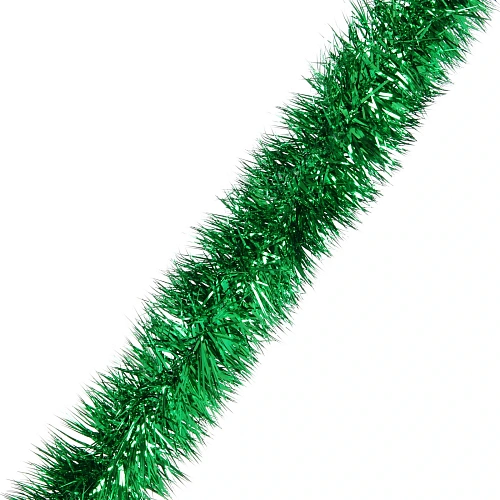 Мишура "Сияющая роскошь" 2 м 10,5 см, Зеленый