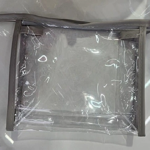 Косметичка "KOMFORT", прозрачная, 22*17*7см✦