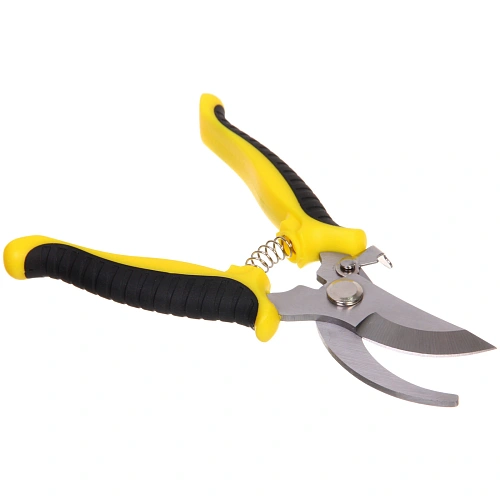 Секатор плоскостной 7,5 (19,см) Фортуна пластиковые прорезиненные ручки ДоброСад_4