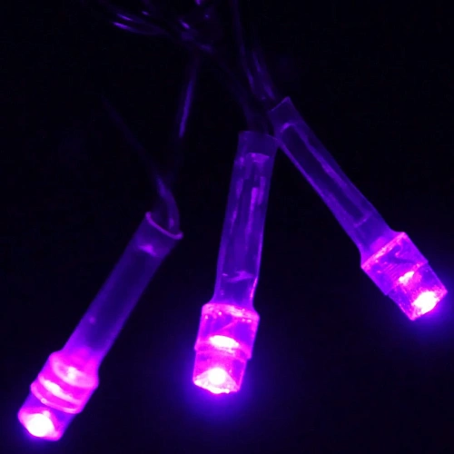 Гирлянда для дома  9,5м 100 ламп LED прозрачпров Фиолетовый (можно соединять)_15