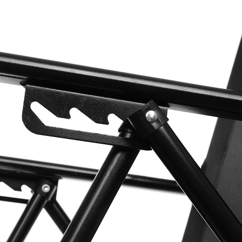 Кресло складное с подлокотниками TFS1608, 546895 см, 3 положения, чёрный_12