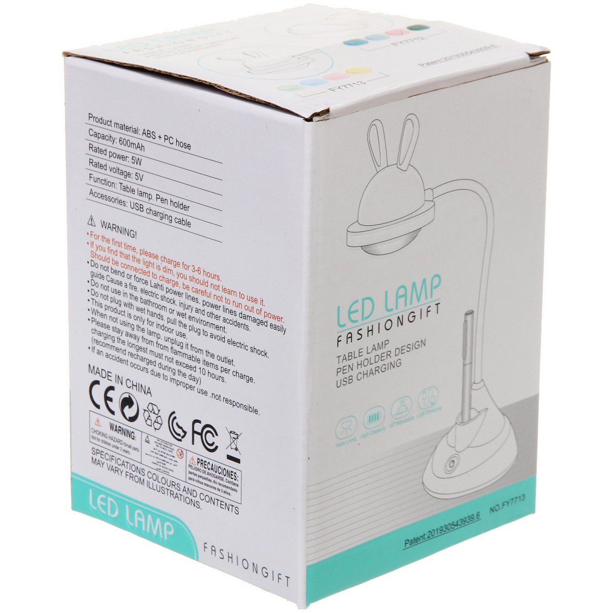 Настольная лампа "Sweet - Lamp" LED 10*32 см LED, USB 2W 5V, Пудровый