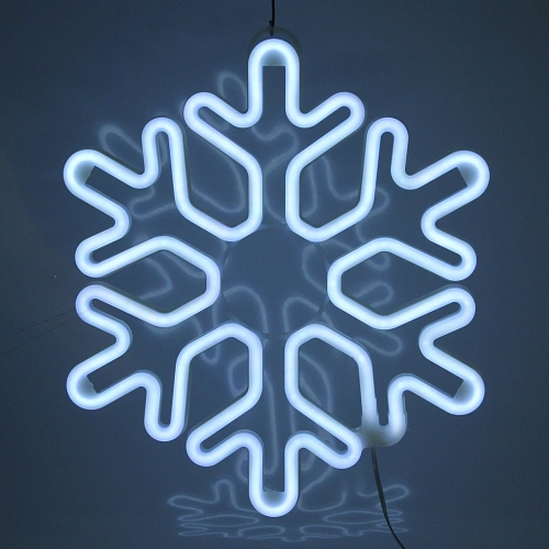 Фигура светодиодная "Зимняя снежинка" 38 см, (постоянное свечение), 220V, Белый