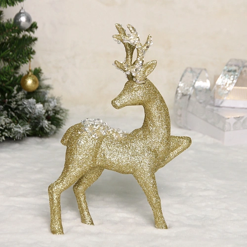 Фигурка новогодняя MAGIC "Блестящее копытце" 22*33*7 см, Золото