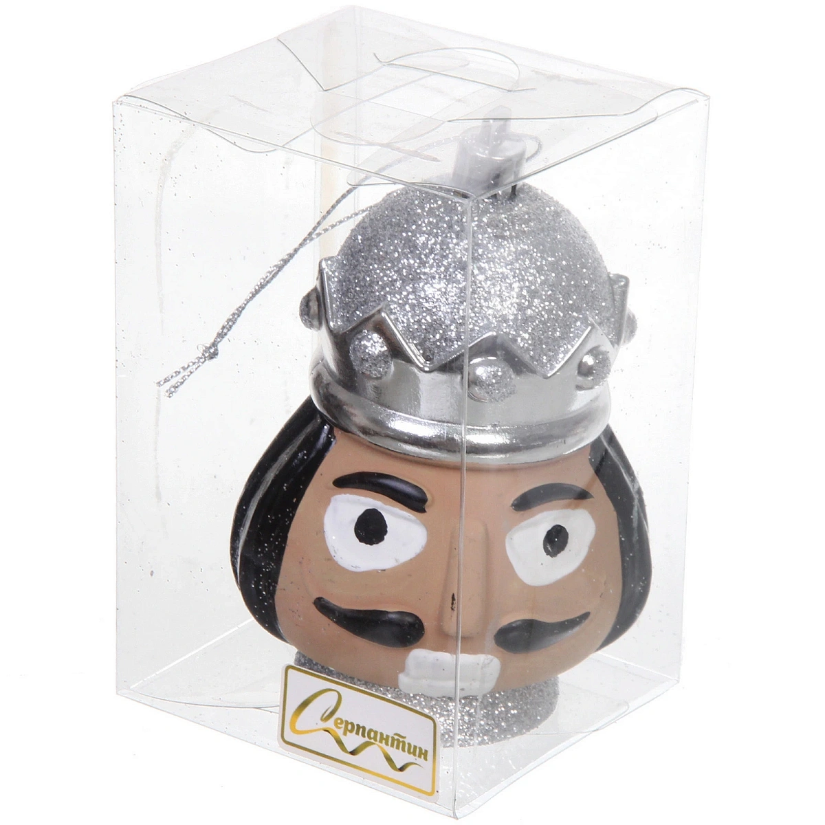 Елочная игрушка "Новогодний солдат" 7,5*7*11 см, серебро