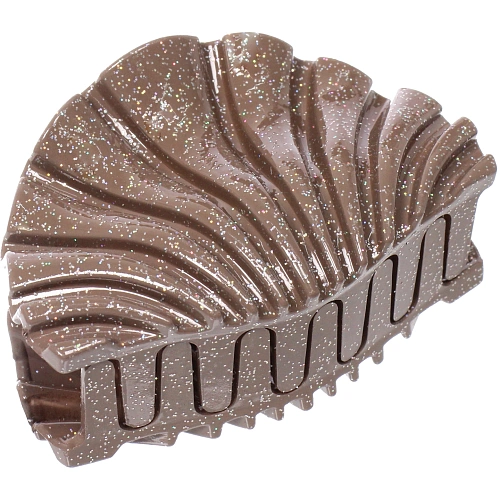 Заколка - краб для волос AKS - MANTANA, микс 6 цветов, ракушка, 85см _10